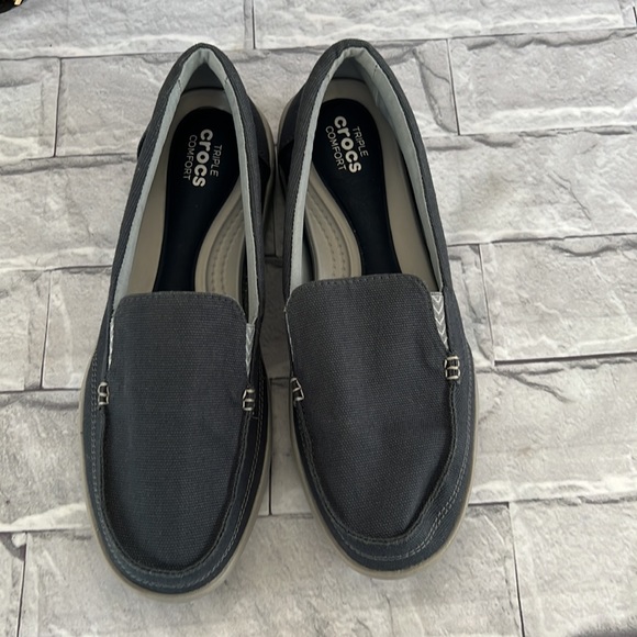 Crocs Walu slip ons/loafers blue size 11 - Picture 2 of 7